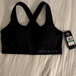 Under Armour Black Cross-Back Bra
